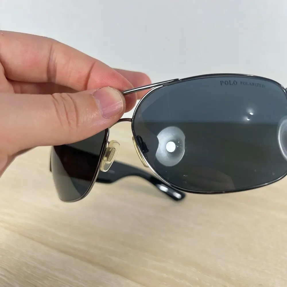 Ralph Lauren PH3072 900281 Sunglasses Polarized Gunmetal Black 66-14-130 Italy